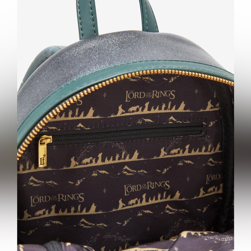 Loungefly The Lord of the Rings Doors of Durin Glow-in-the-Dark Mini Backpack - Picture 4 of 4
